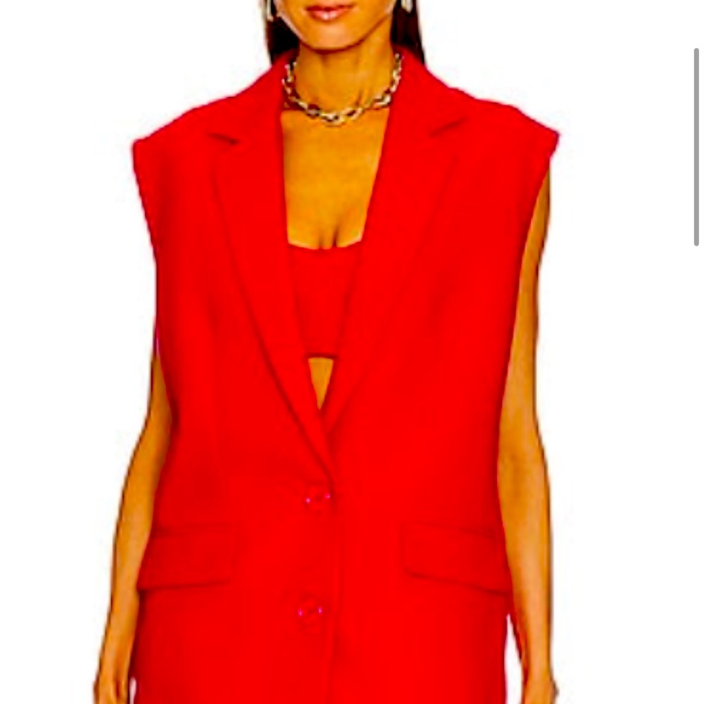 Sleeveless blazer/vest with wide leg pants brand new with tags